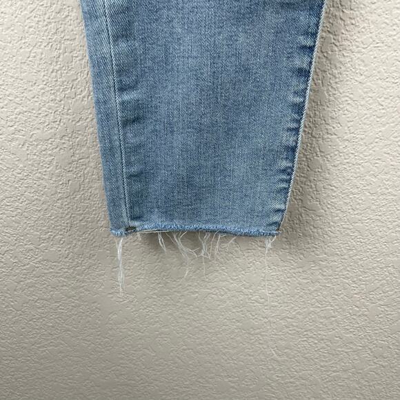 Hudson Blue Low Rise Denim Collin Light Washed Raw Hem Skinny Ankle Jeans 26 - Picture 7 of 14